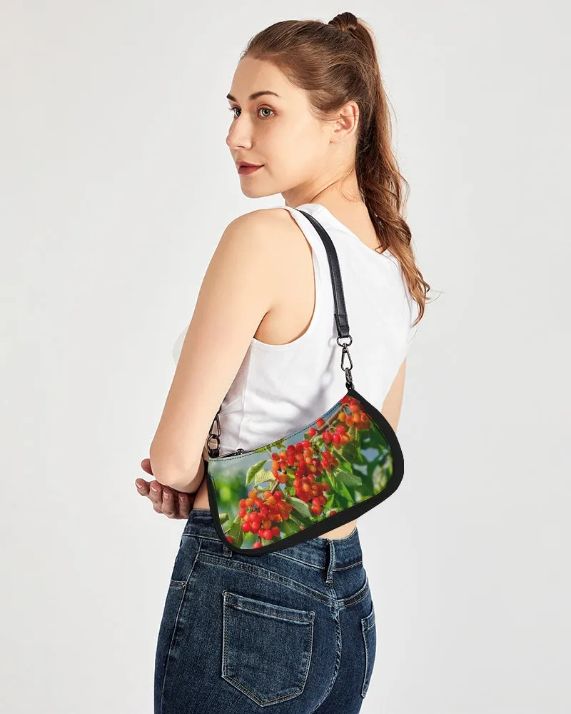 Cherry Capital Dual Shoulder & Wristlet Canvas Pouch