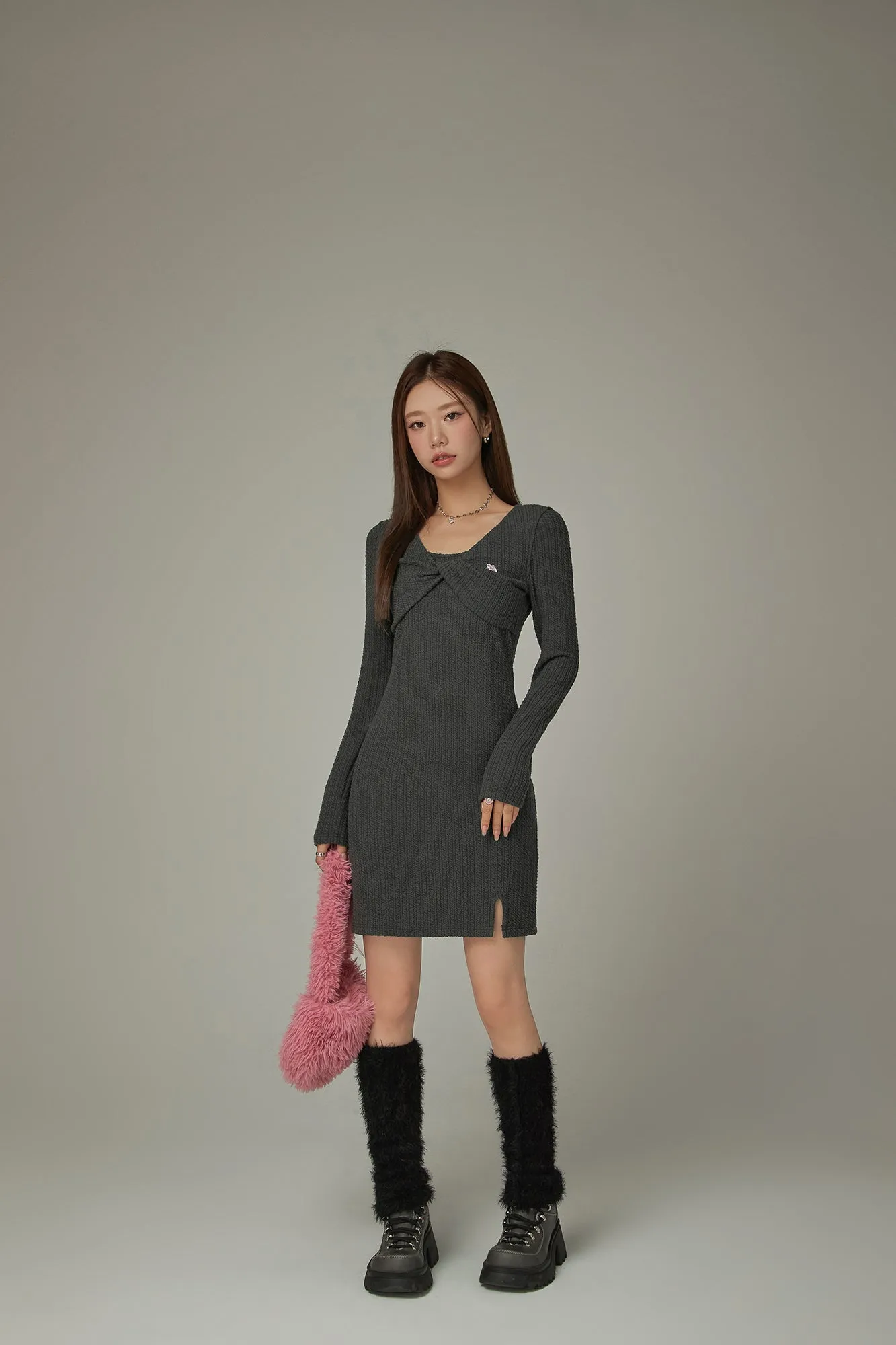 Cherry Twisted Mini Dress