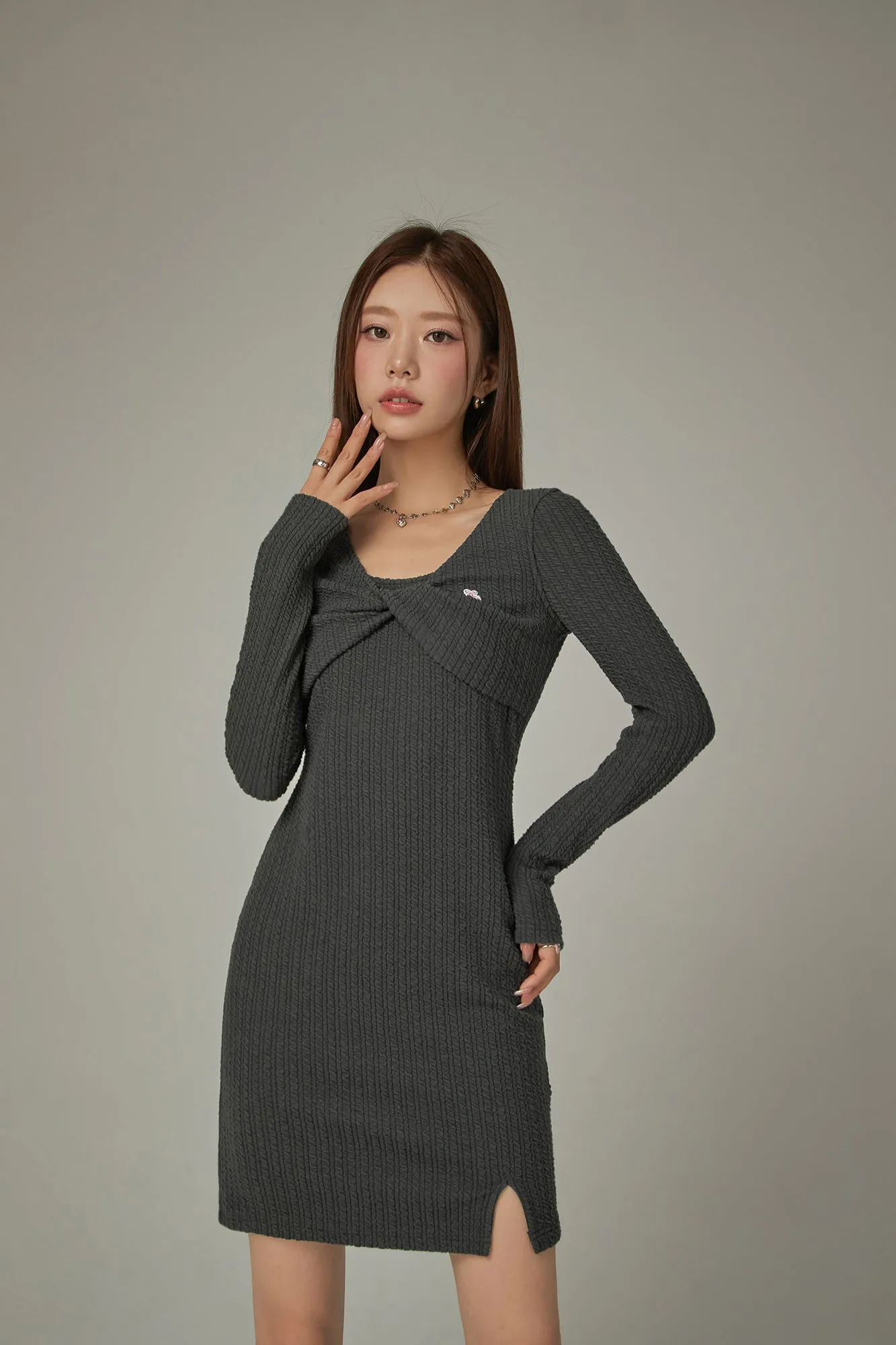 Cherry Twisted Mini Dress