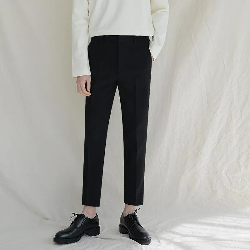 Chicmy-Korean style, Korean men's outfit, minimalist style, street fashion CROPPED PANTS