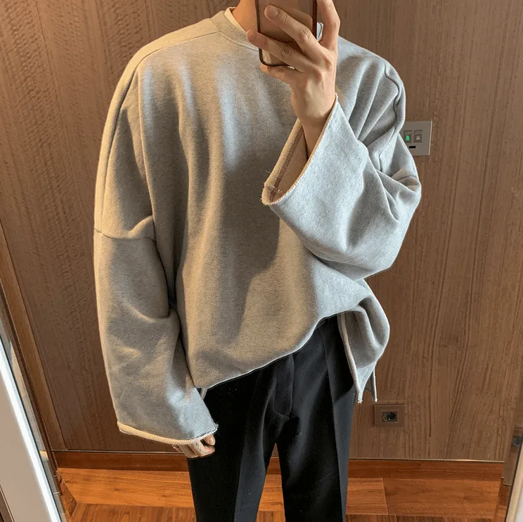 Chicmy-Korean style, Korean men's outfit, minimalist style, street fashion No. 327 OVERSIZE SWEATER