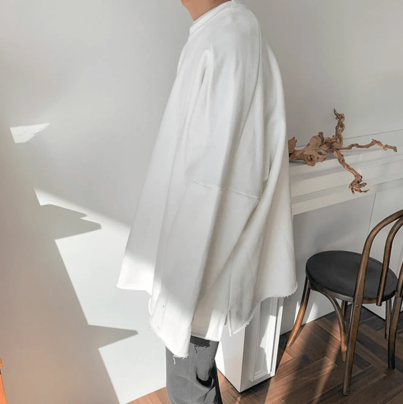 Chicmy-Korean style, Korean men's outfit, minimalist style, street fashion No. 327 OVERSIZE SWEATER