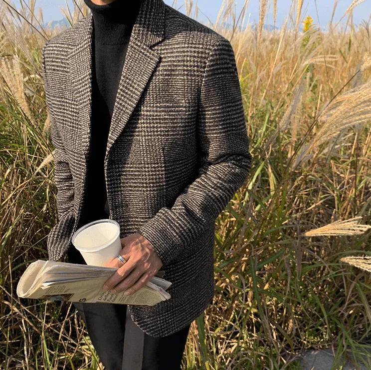 Chicmy-Korean style, Korean men's outfit, minimalist style, street fashion No. 3471 KNITTED TULENECK
