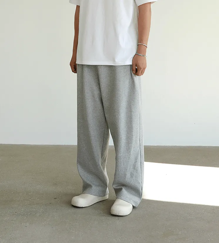 Chicmy-Korean style, Korean men's outfit, minimalist style, street fashion No. 4281 WIDE SWEATPANTS