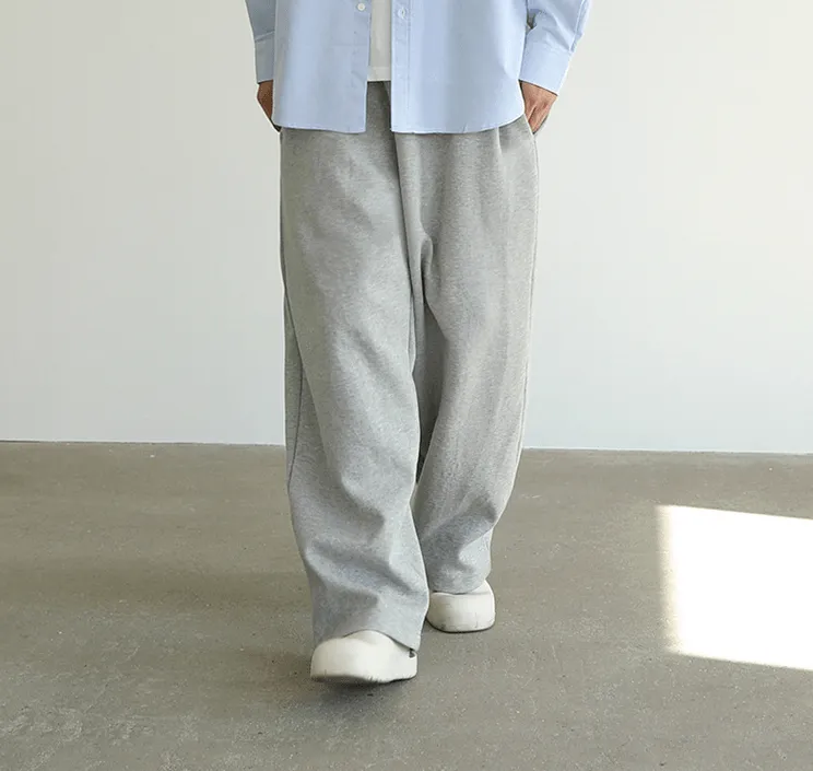 Chicmy-Korean style, Korean men's outfit, minimalist style, street fashion No. 4281 WIDE SWEATPANTS