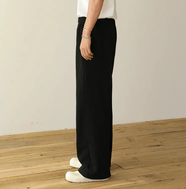 Chicmy-Korean style, Korean men's outfit, minimalist style, street fashion No. 4281 WIDE SWEATPANTS
