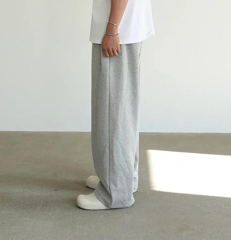 Chicmy-Korean style, Korean men's outfit, minimalist style, street fashion No. 4281 WIDE SWEATPANTS
