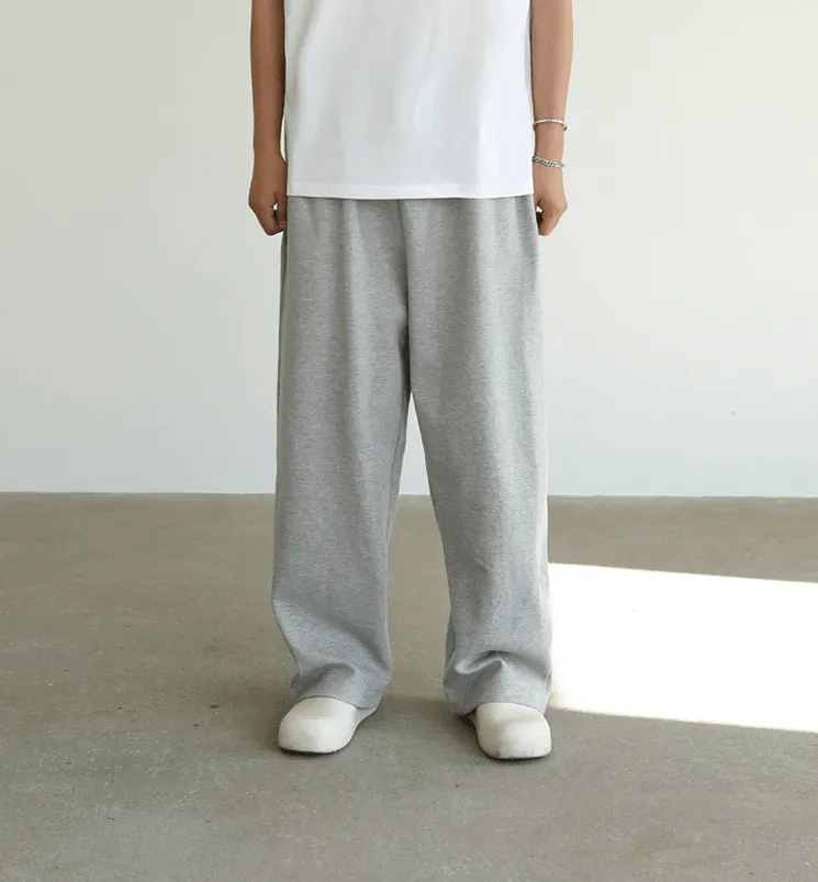 Chicmy-Korean style, Korean men's outfit, minimalist style, street fashion No. 4281 WIDE SWEATPANTS