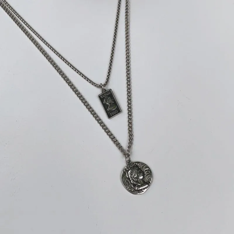 Chicmy-Korean style, Korean men's outfit, minimalist style, street fashionCOIN NECKLACE 02