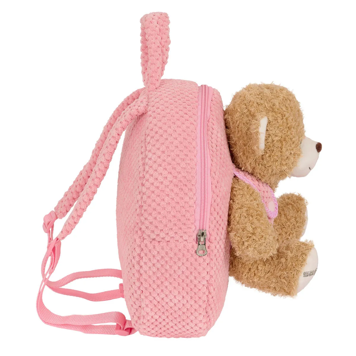 Child bag Safta Teddy Bear Pink 23 x 27 x 7,5 cm
