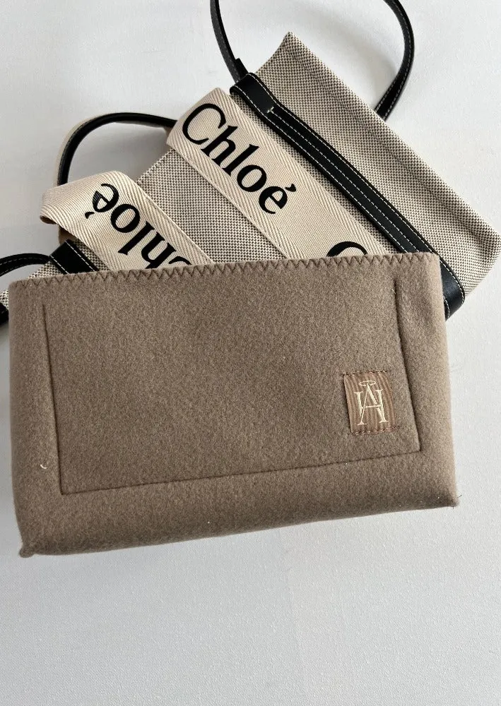 Chloe Woody Small Canvas Tote Bag with strap