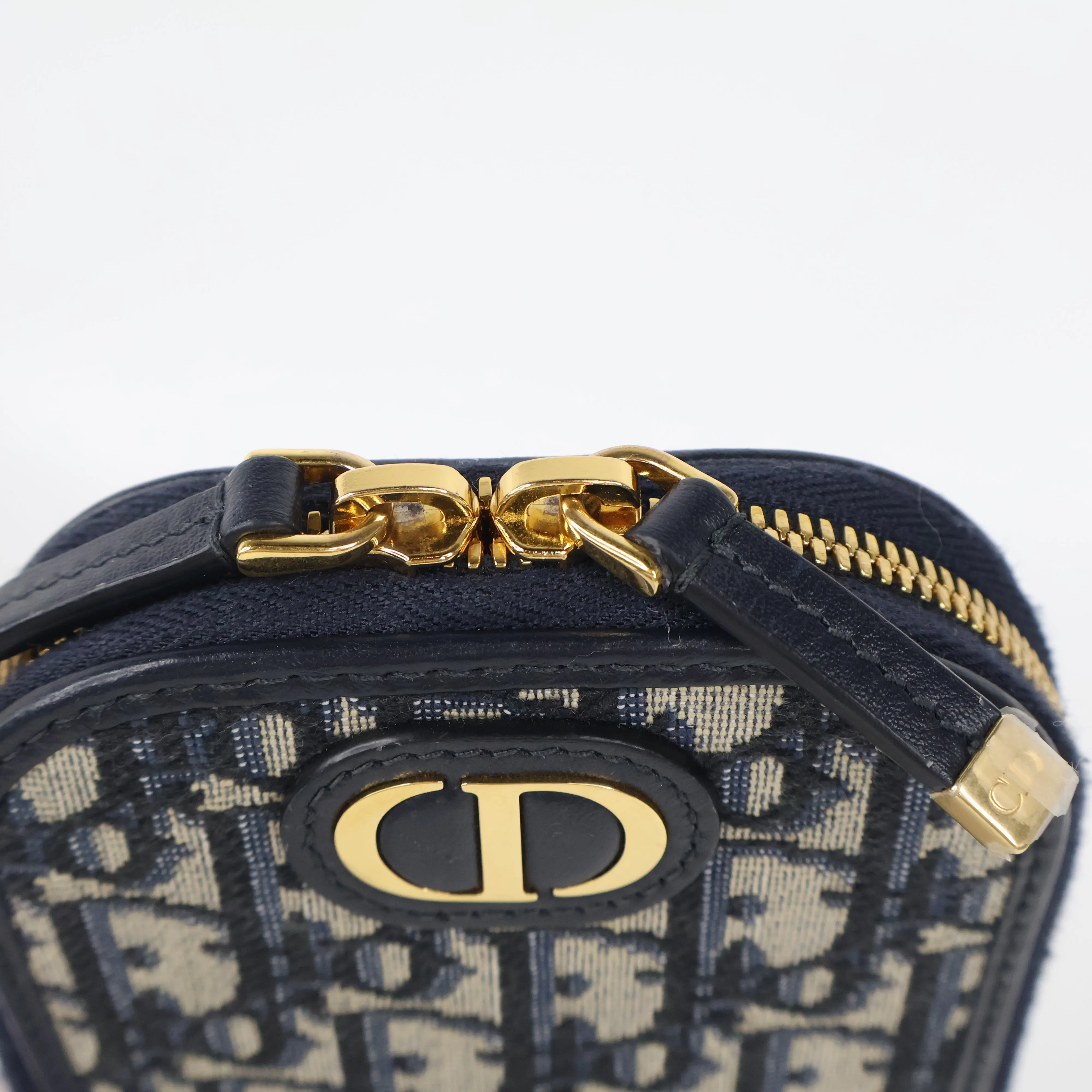 Christian Dior Phone Pouch Oblique Navy