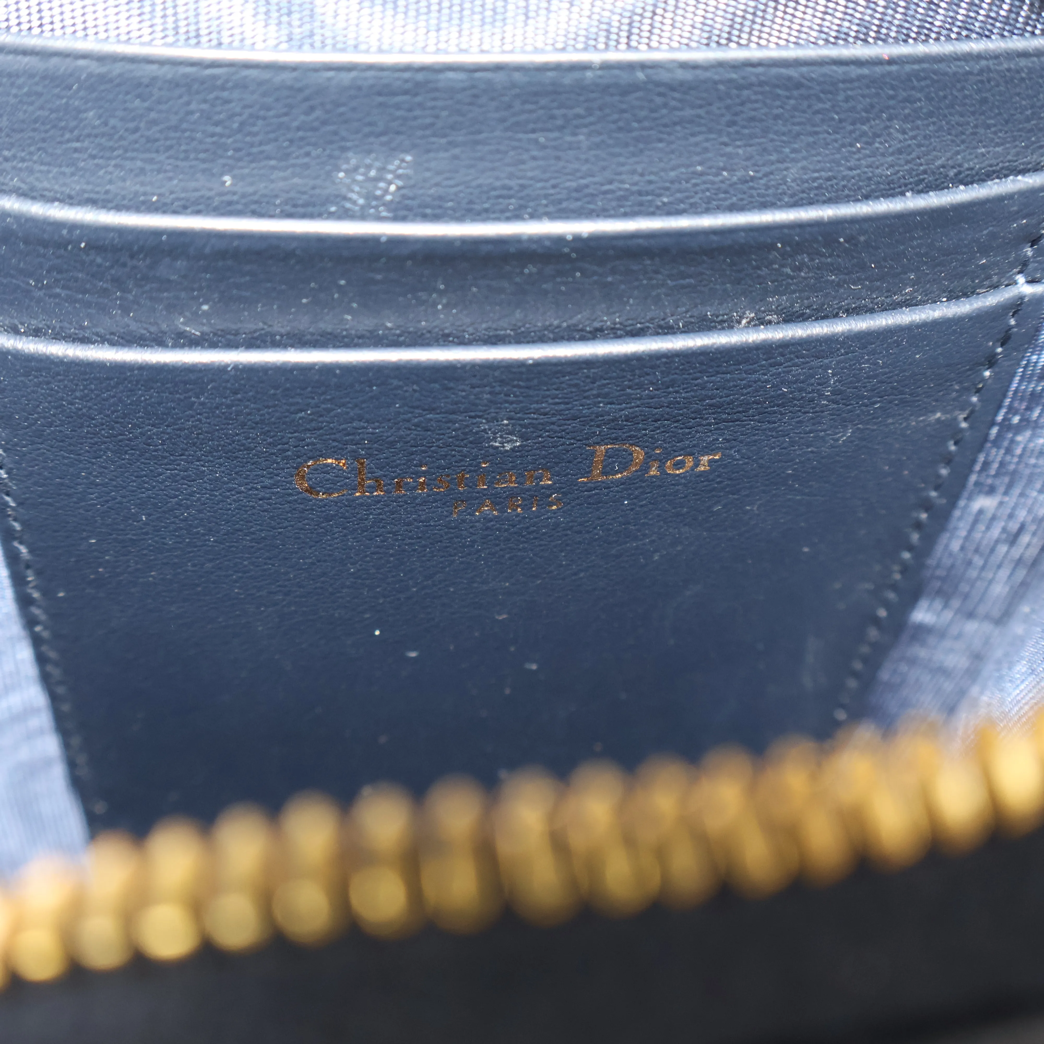Christian Dior Phone Pouch Oblique Navy