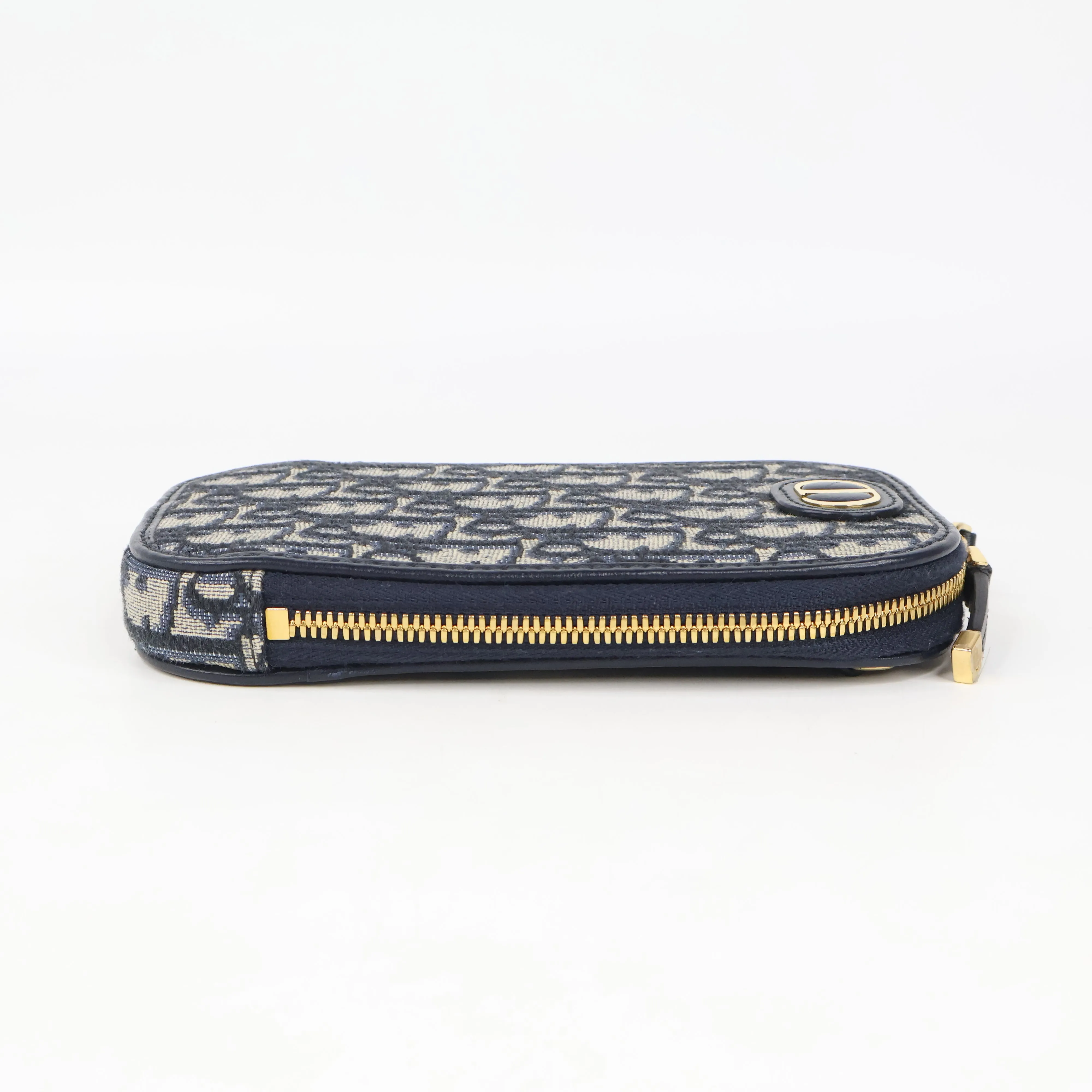 Christian Dior Phone Pouch Oblique Navy