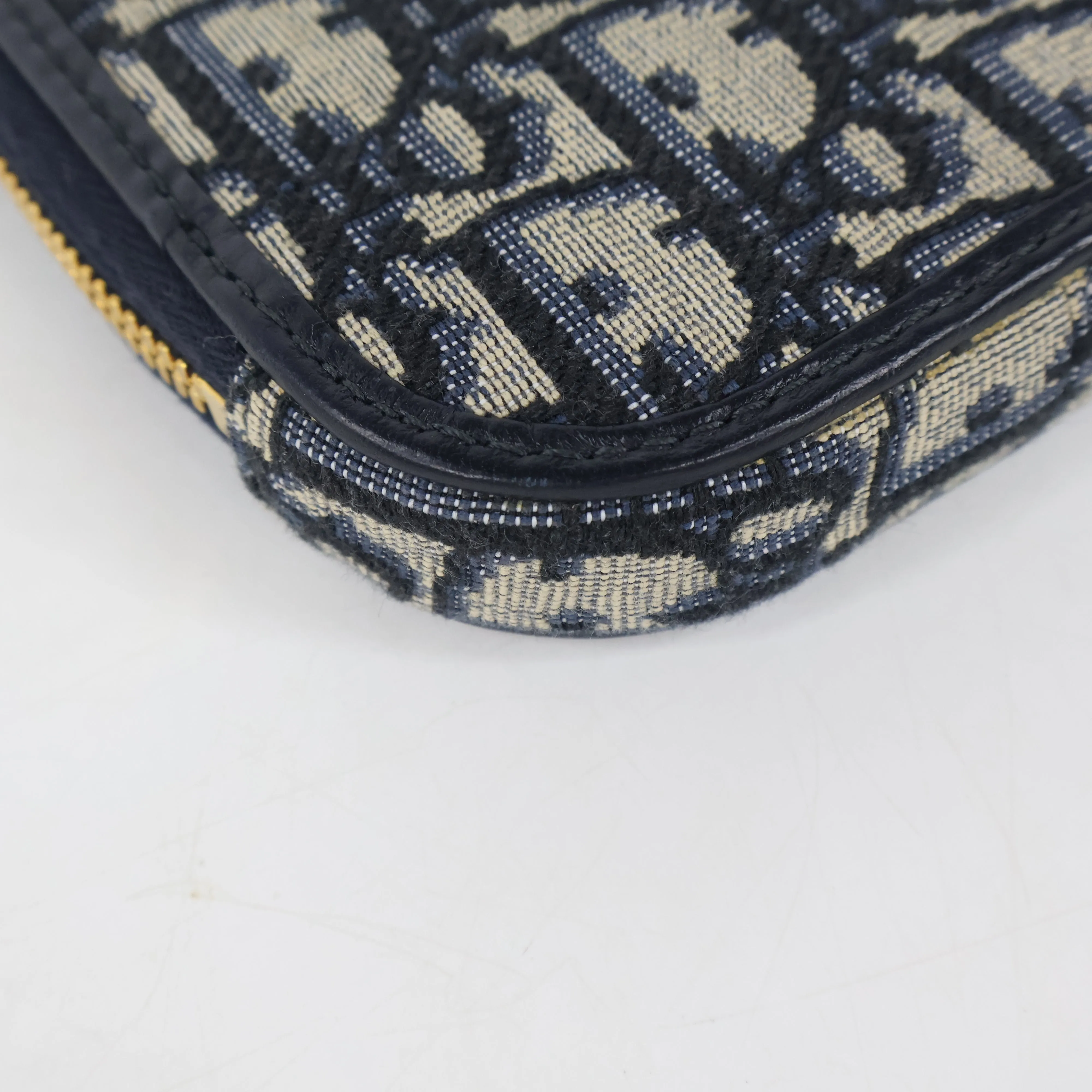 Christian Dior Phone Pouch Oblique Navy