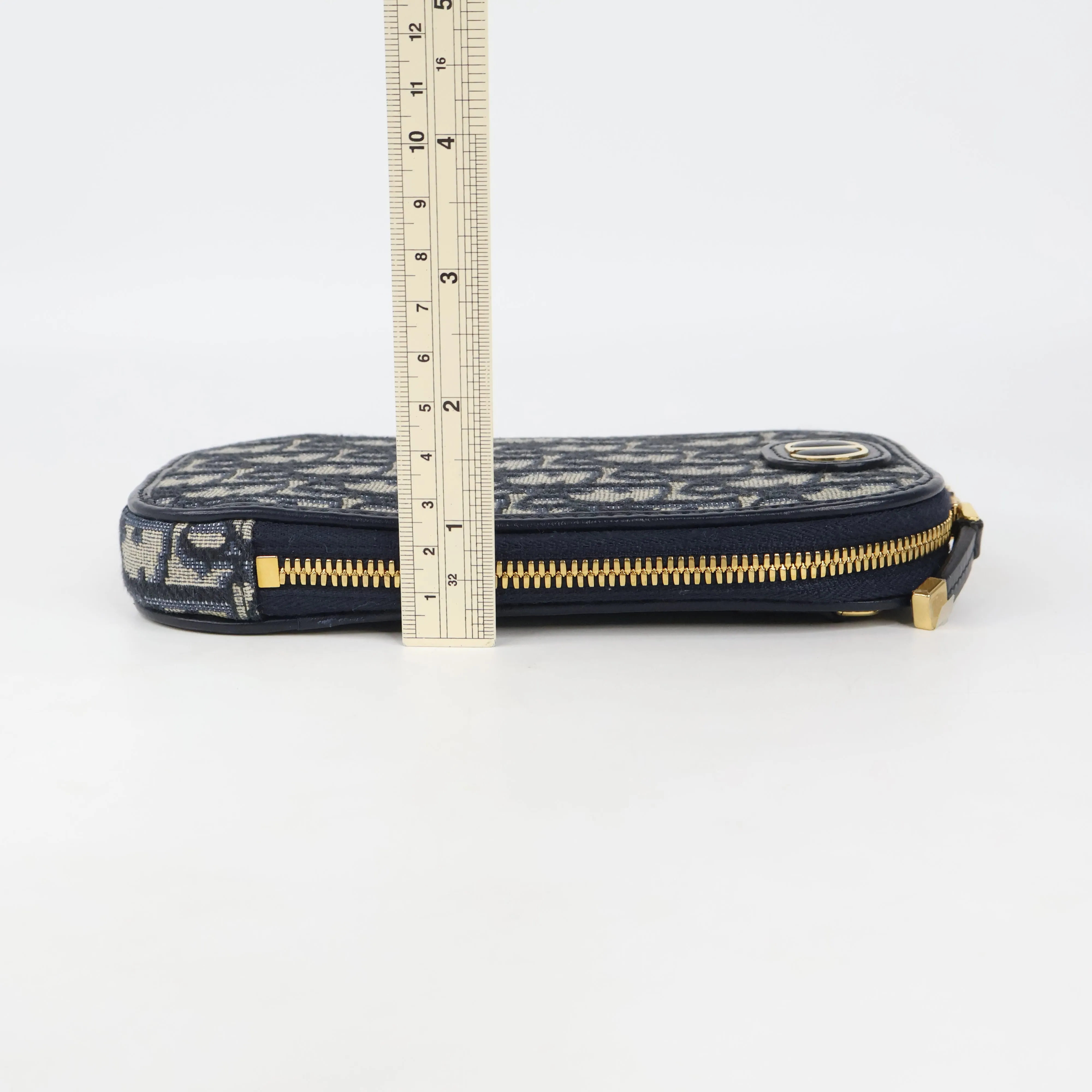 Christian Dior Phone Pouch Oblique Navy