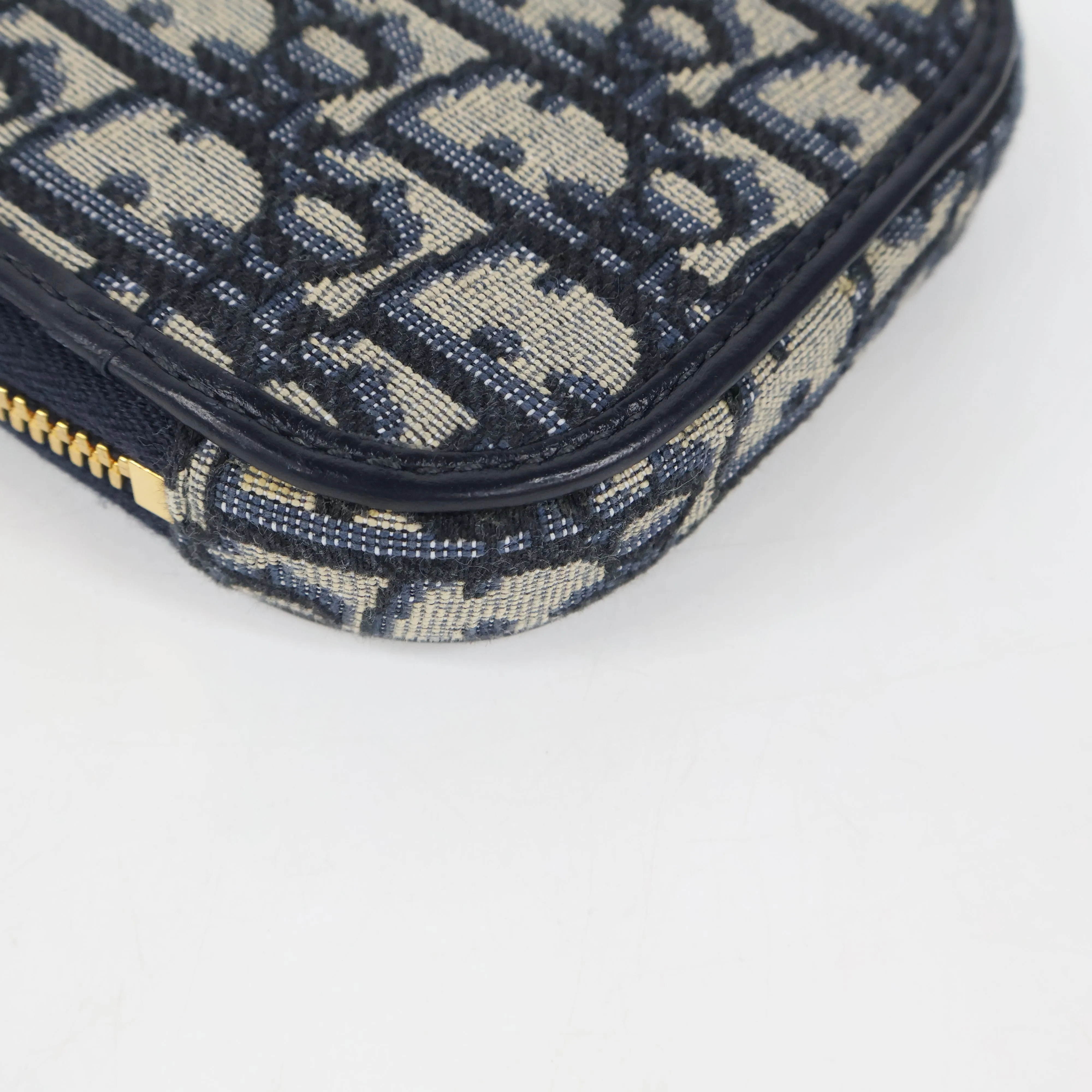 Christian Dior Phone Pouch Oblique Navy