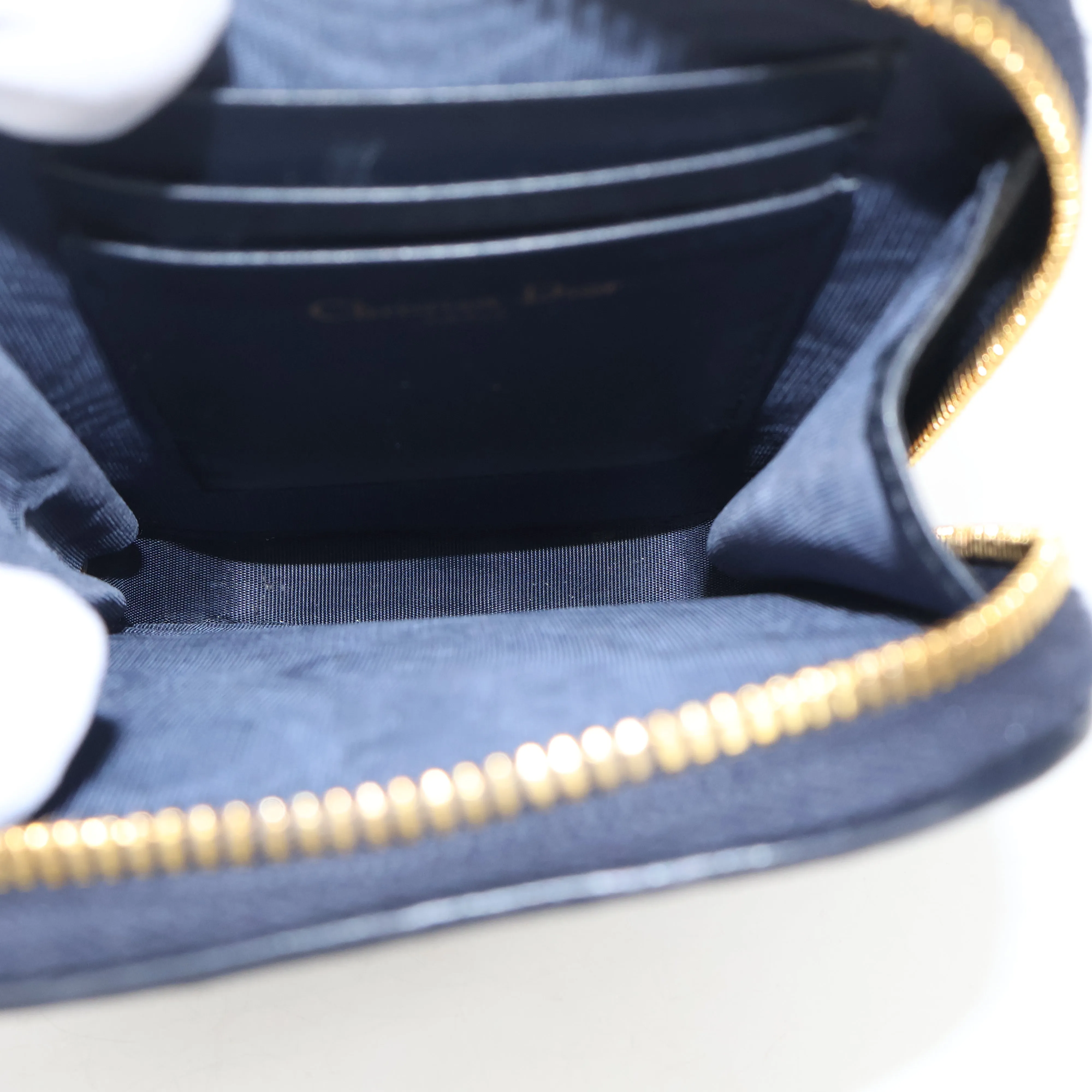 Christian Dior Phone Pouch Oblique Navy