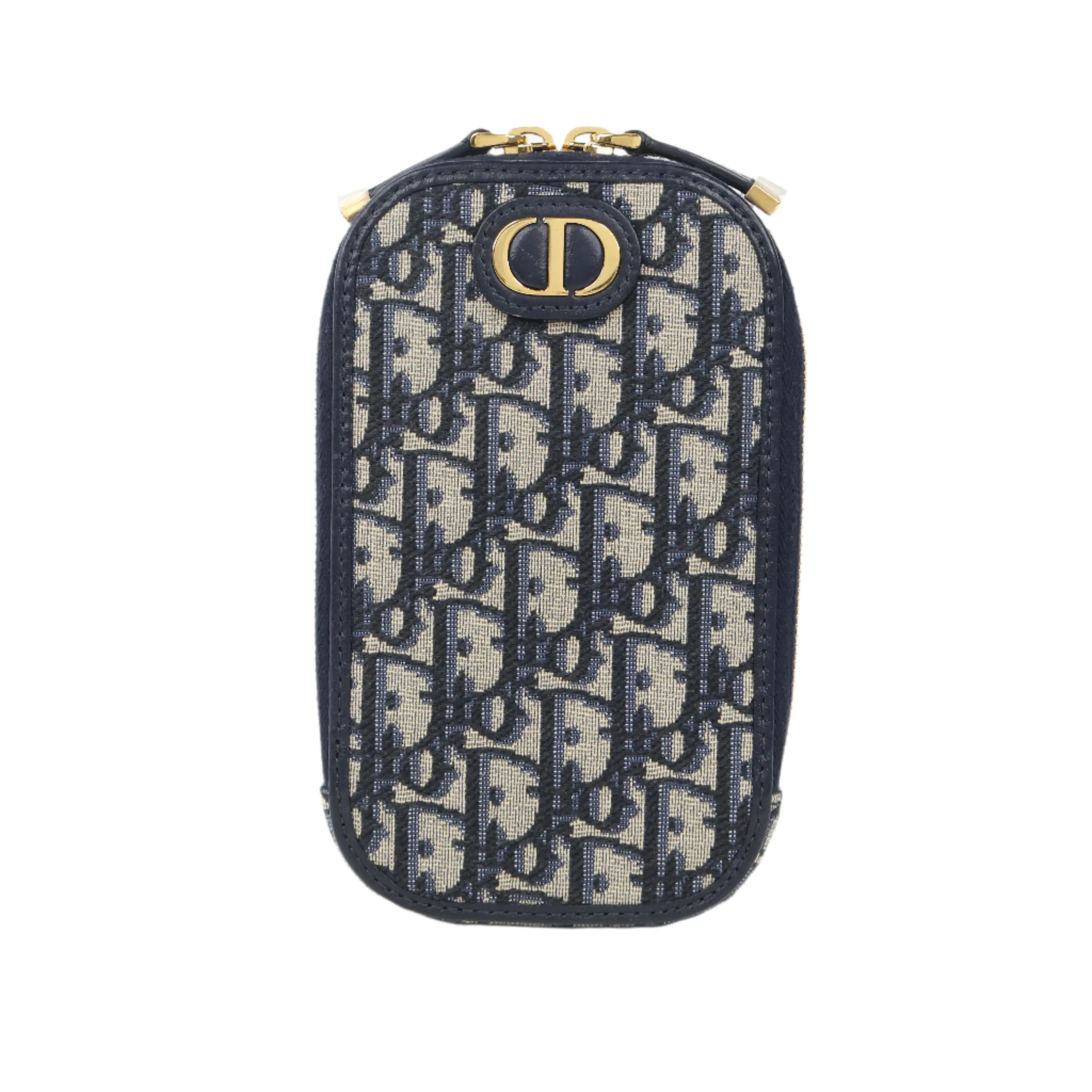 Christian Dior Phone Pouch Oblique Navy