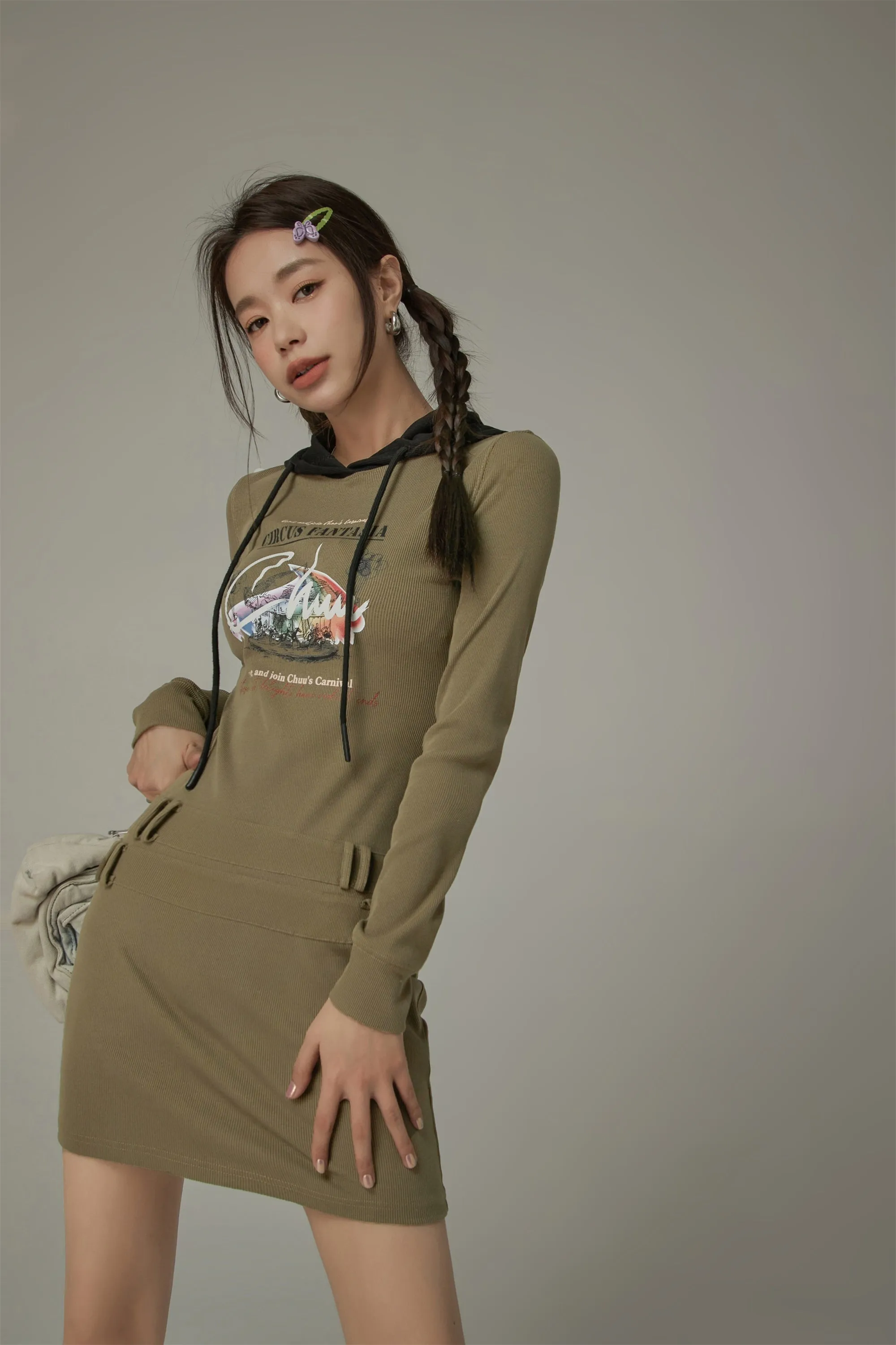 Chuu Circus Mini Hooded Dress