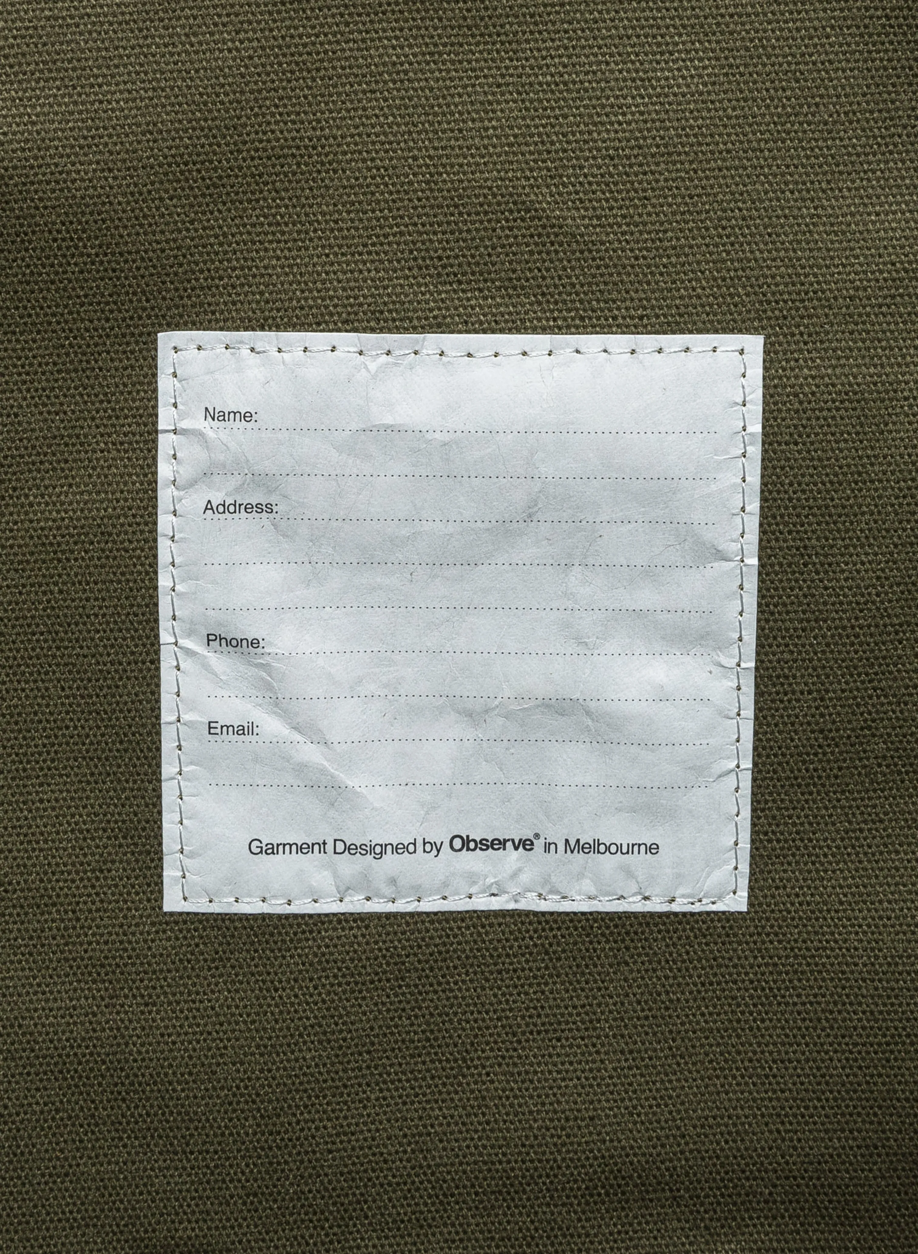 Classic Logo PVC Tote - Army