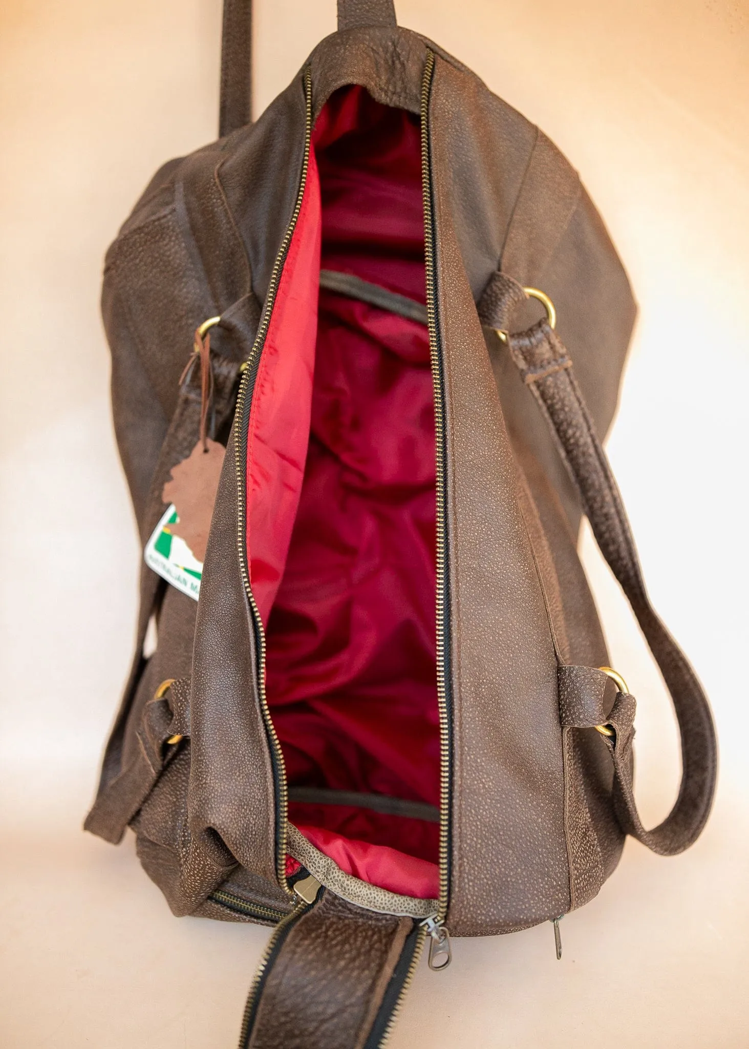 Classic Overnight Travel Bag - Cowhide - Mottle Brown