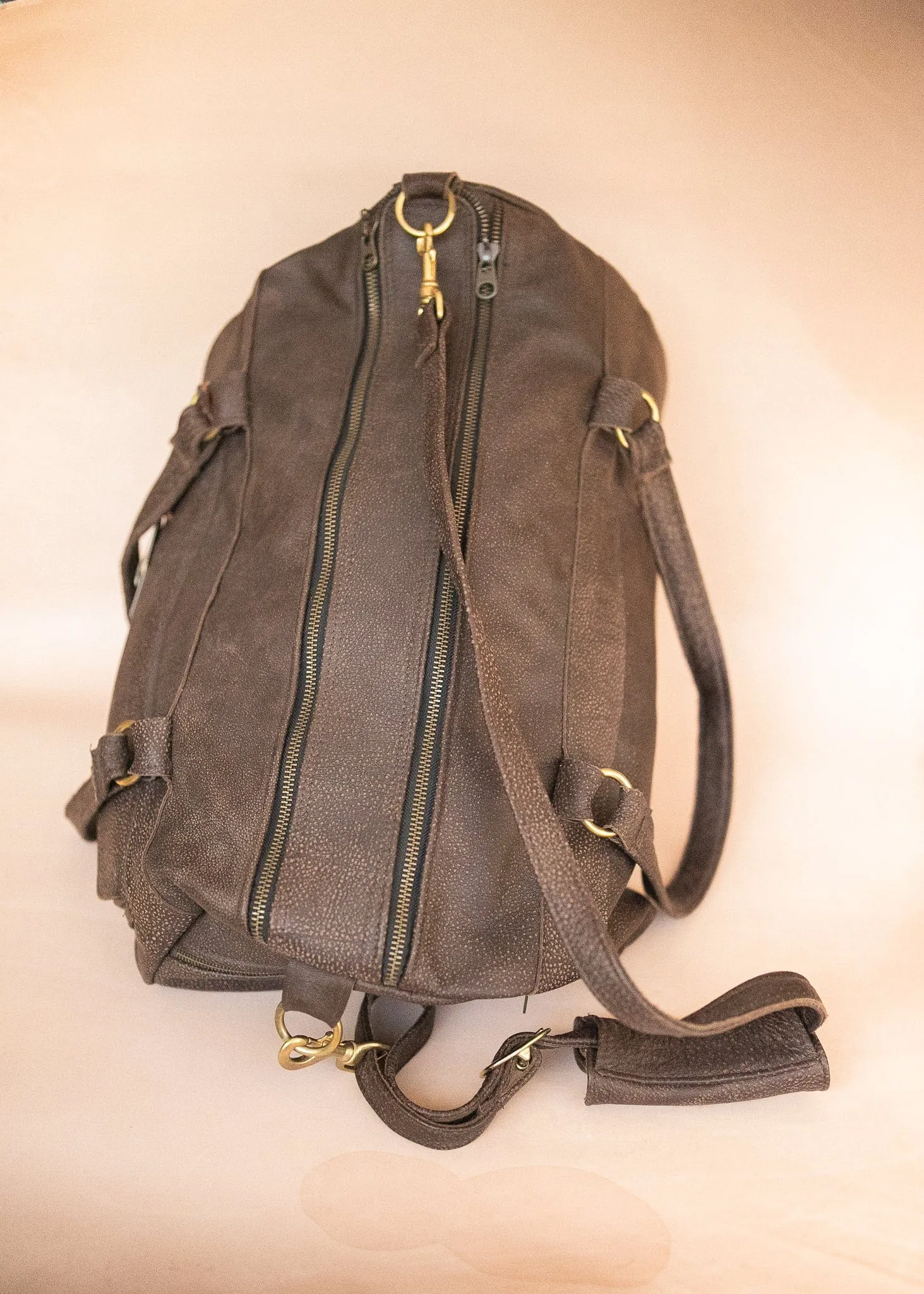 Classic Overnight Travel Bag - Cowhide - Mottle Brown