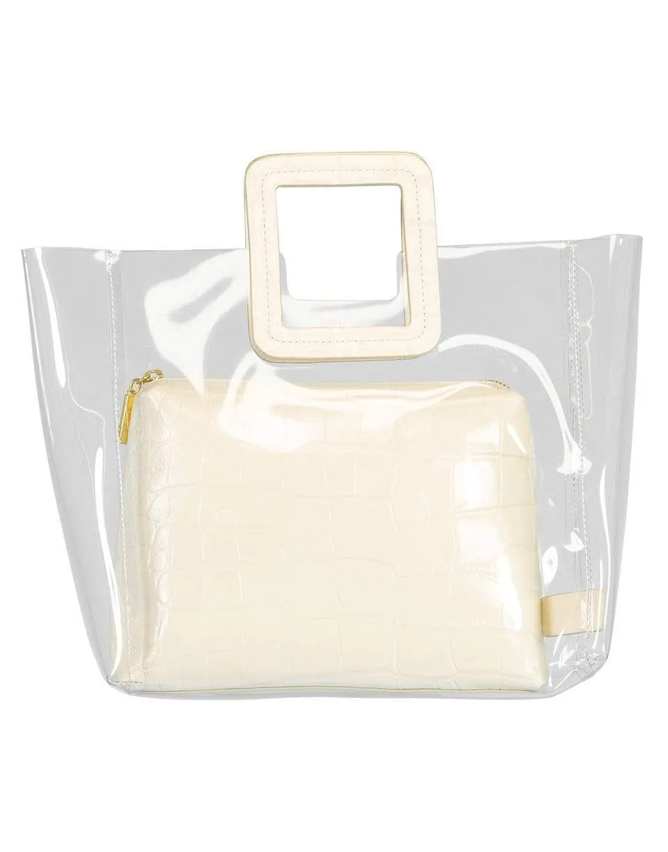 Clear and Cream Shirley Bag