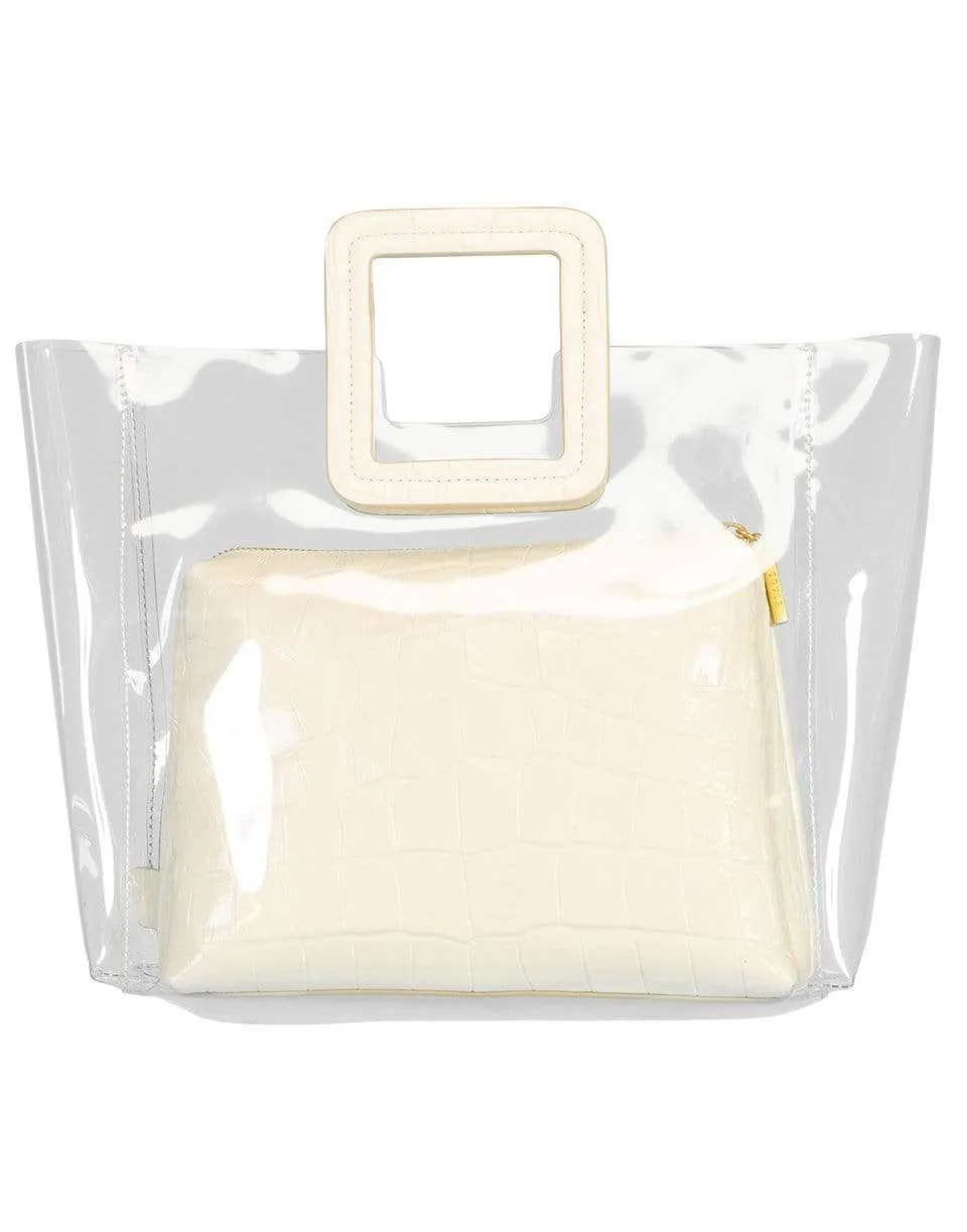 Clear and Cream Shirley Bag