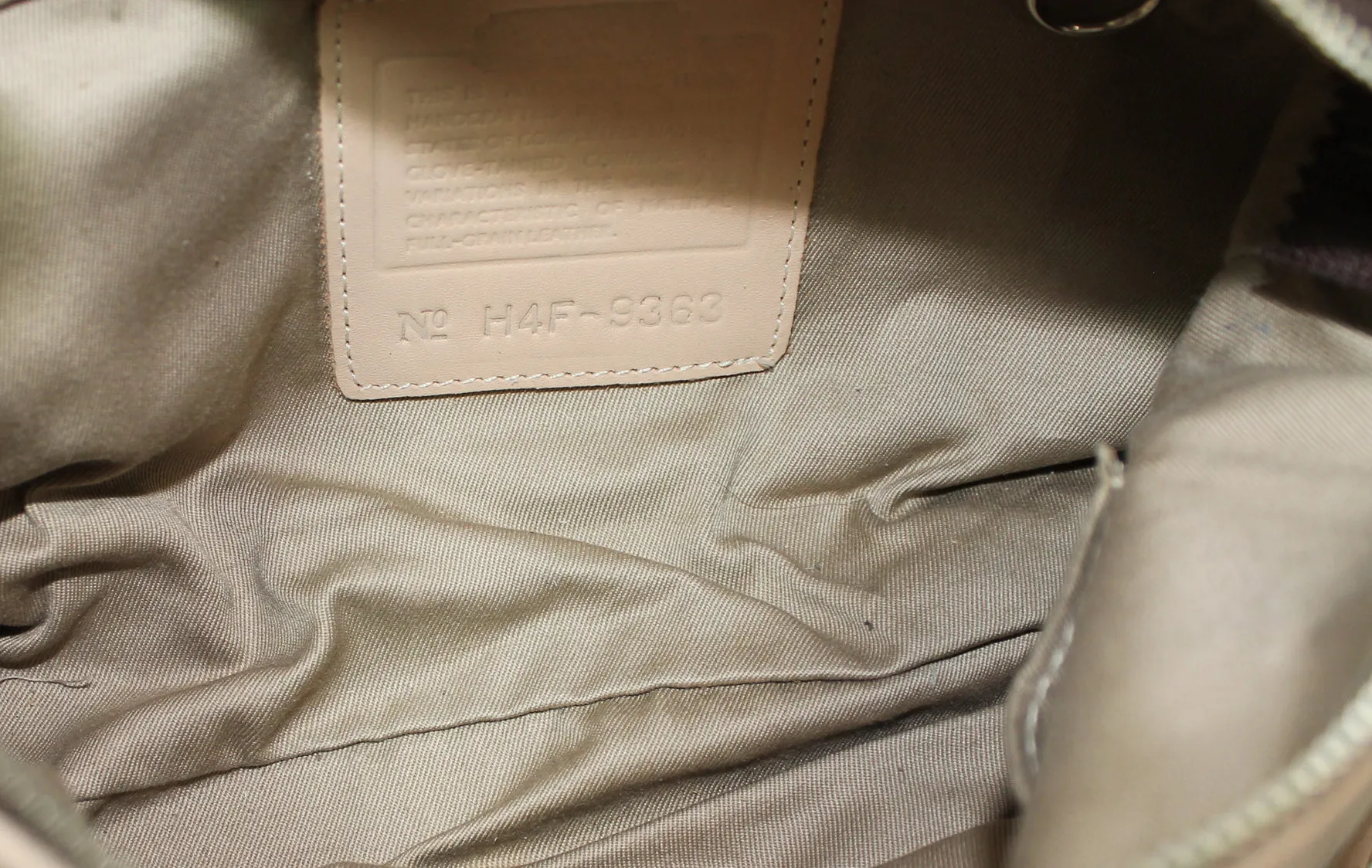 Coach Purse: 9363 Signature Beige Shoulder Bag