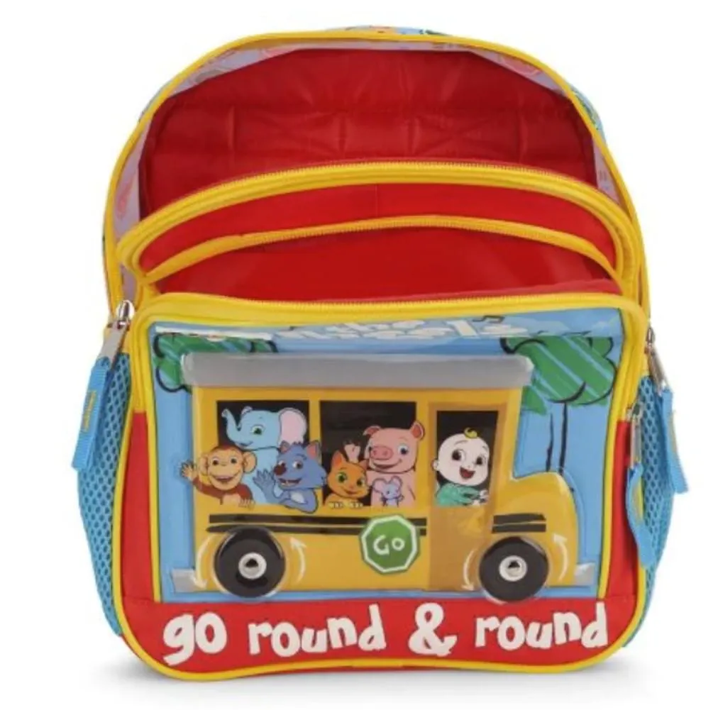 Cocomelon Wheels on the Bus 12 Inch Kids Backpack