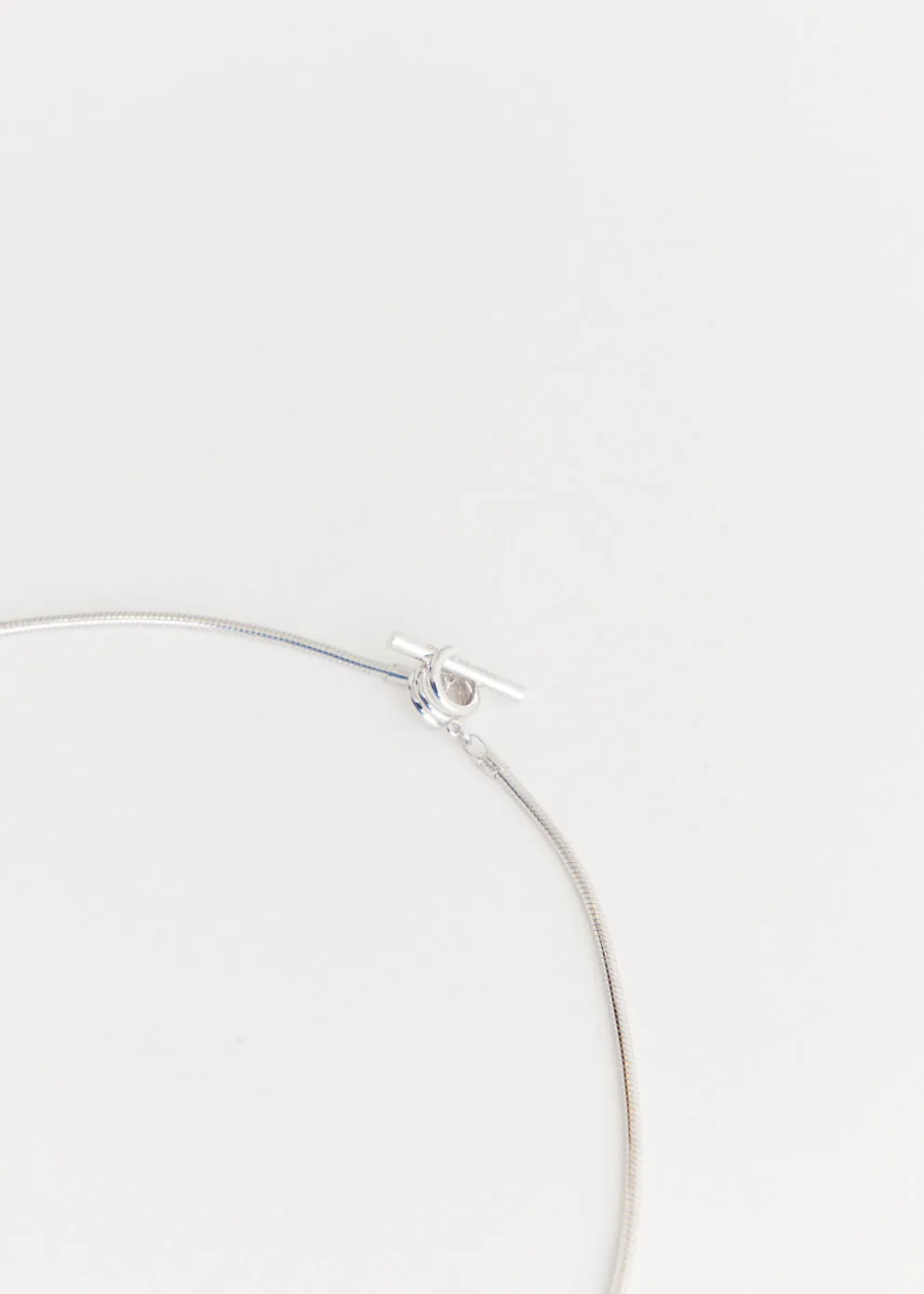 Coil Toggle Snake Chain Necklace