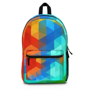 Color Geometrics Durable Waterproof Backpack