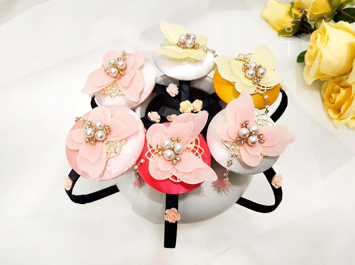 Colorful Hairband with a Butterfly & Mini Tassel (6 Colors)