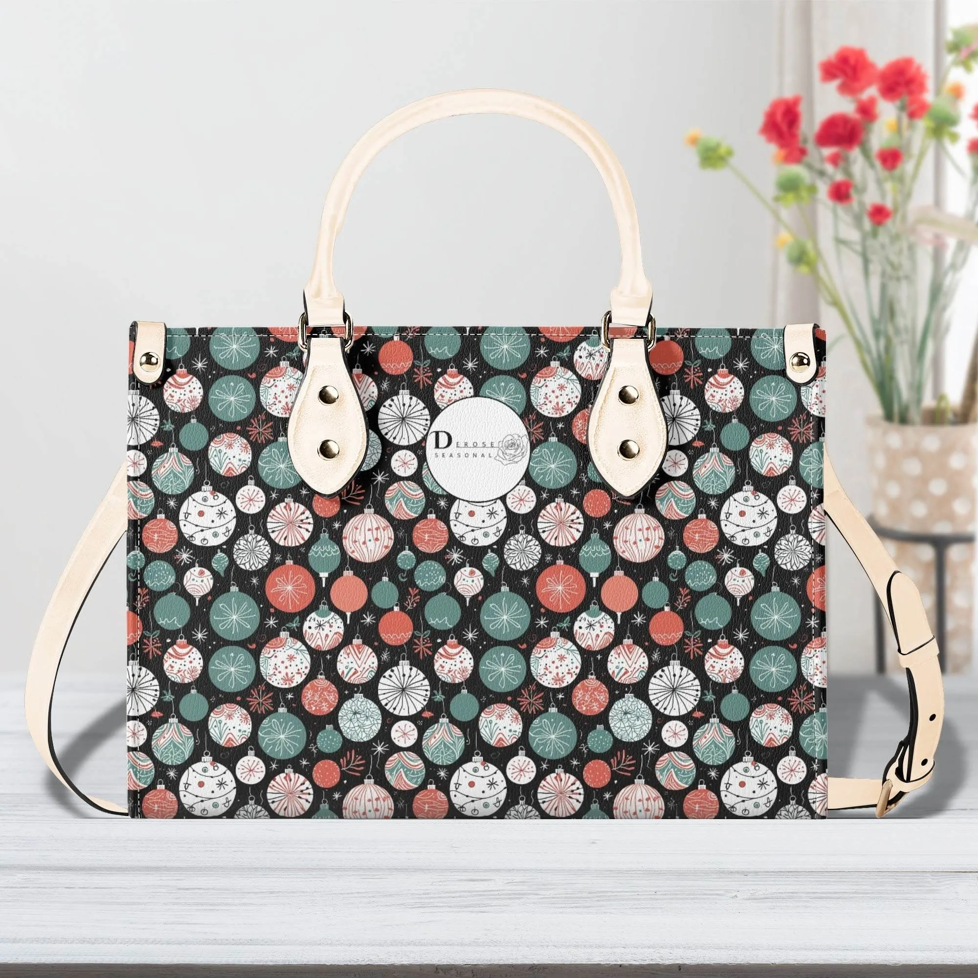 Colorful Ornament Luxury Women Leather Handbag (3 sizes)