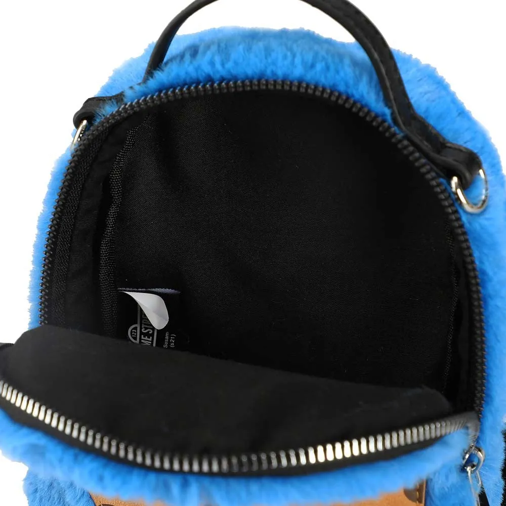 Cookie Monsters Sesame Street Fuzzy Wristlet Purse