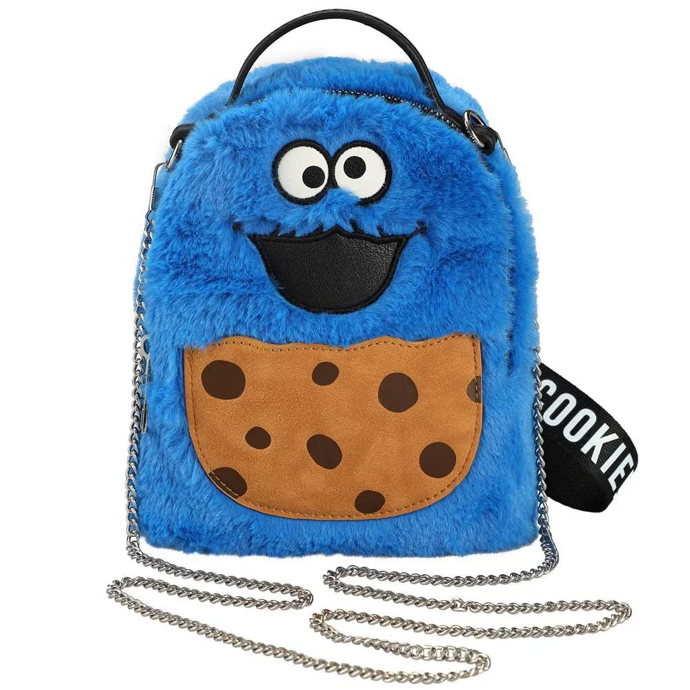Cookie Monsters Sesame Street Fuzzy Wristlet Purse