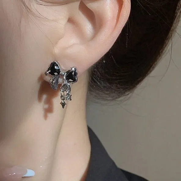 Coquette Crystal Bowknot Earrings