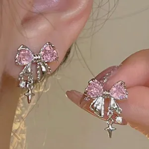 Coquette Crystal Bowknot Earrings