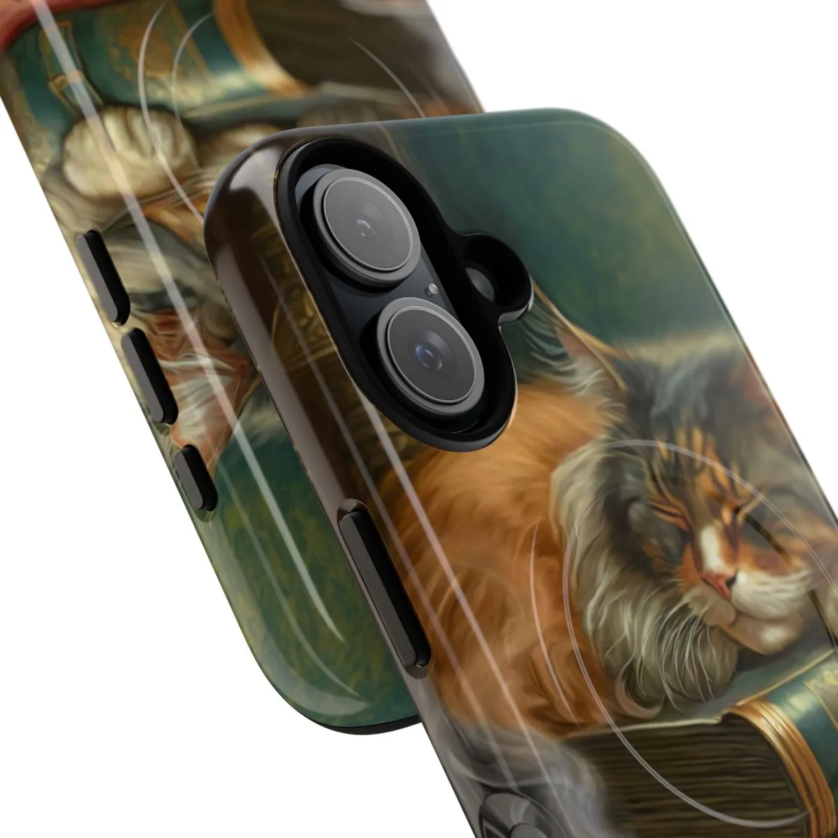 Cozy Bookworm Cat Phone Case