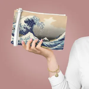 Custom Clutch Purse - Vintage Art #301 The Great Wave off Kanagawa by Katsushika Hokusai | Women's Clutch Purse, Vegan Leather, Gift Idea