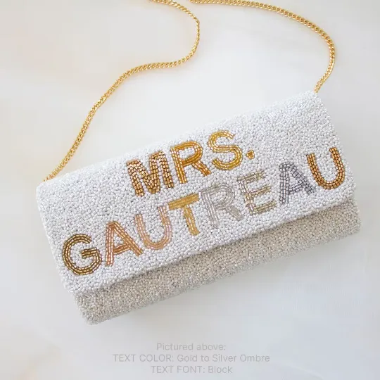 Custom Mrs Clutch Purse with Photo (FOG)