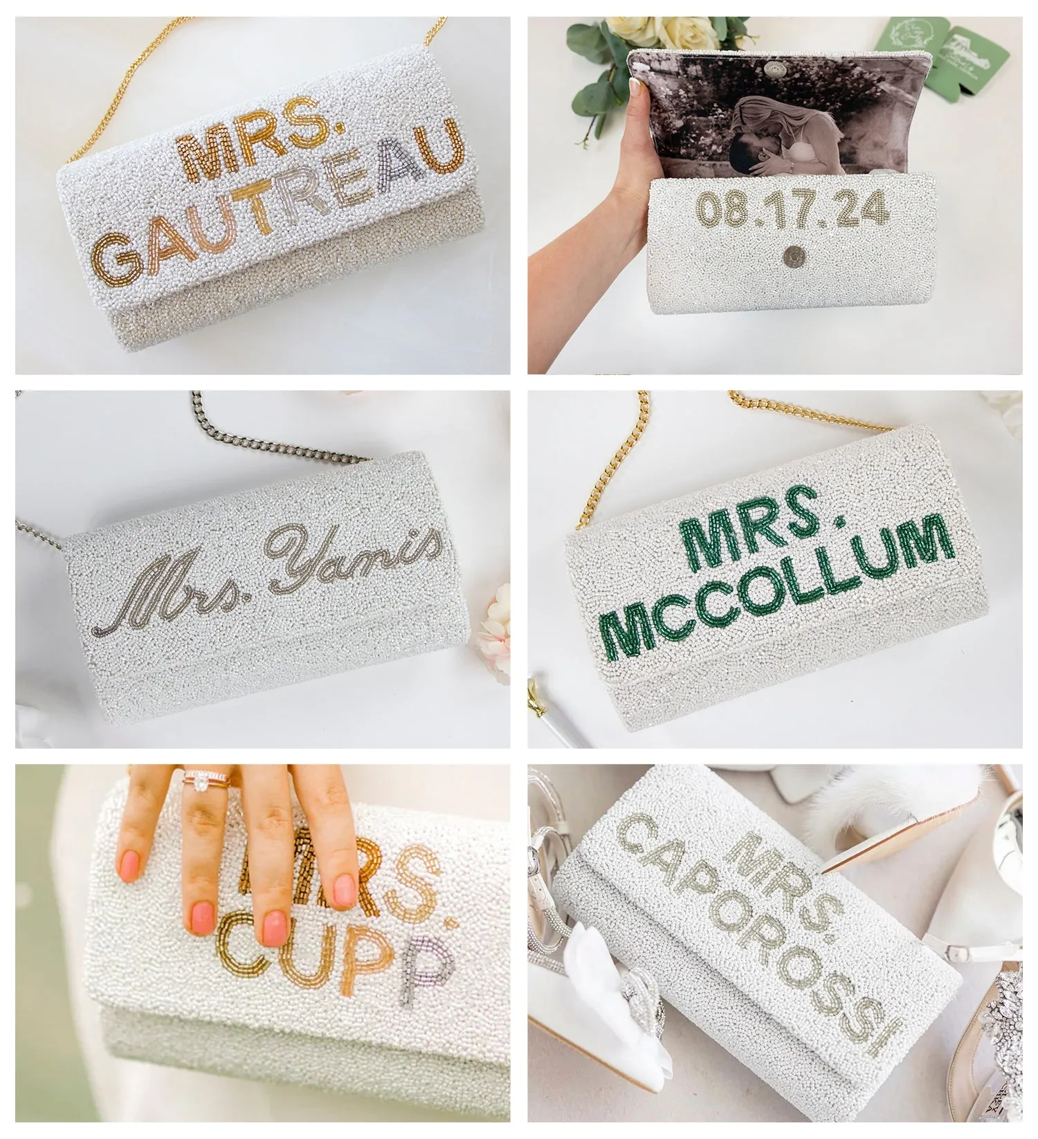 Custom Mrs Clutch Purse with Photo (FOG)