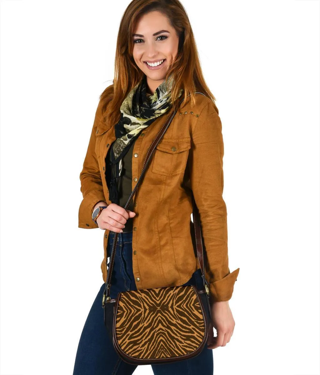 Custom Saddle Bag (Canvas) – Tiger Print | Gift Ideas, Shoulder Bags for Women, Over the Shoulder Bag, Crossbody Bags for Women