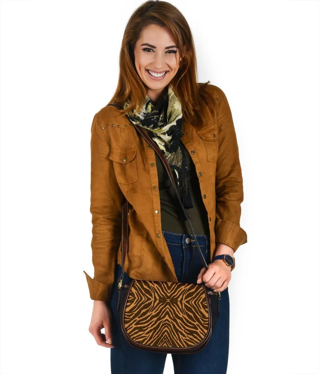 Custom Saddle Bag (Canvas) – Tiger Print | Gift Ideas, Shoulder Bags for Women, Over the Shoulder Bag, Crossbody Bags for Women