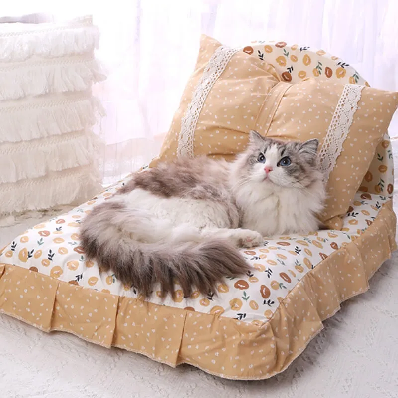 Cute Bowknot Pet Bed