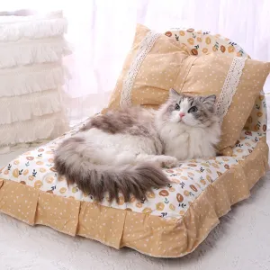 Cute Bowknot Pet Bed