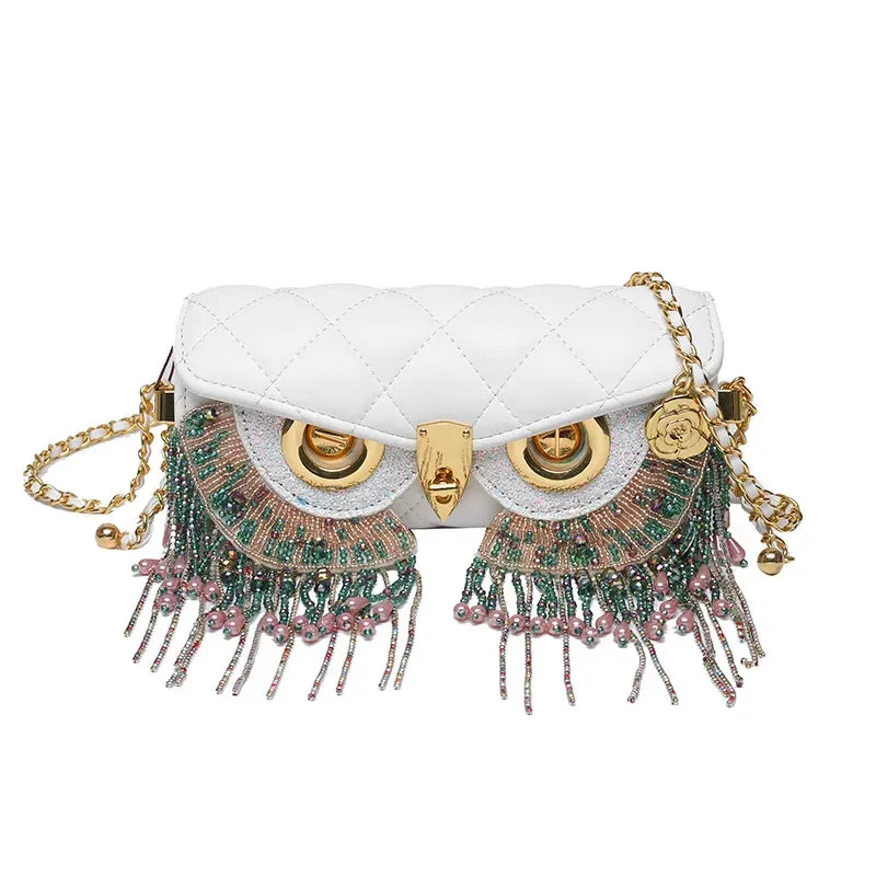 Cute Owl Bag Fashion Tassel Crossbody Bag