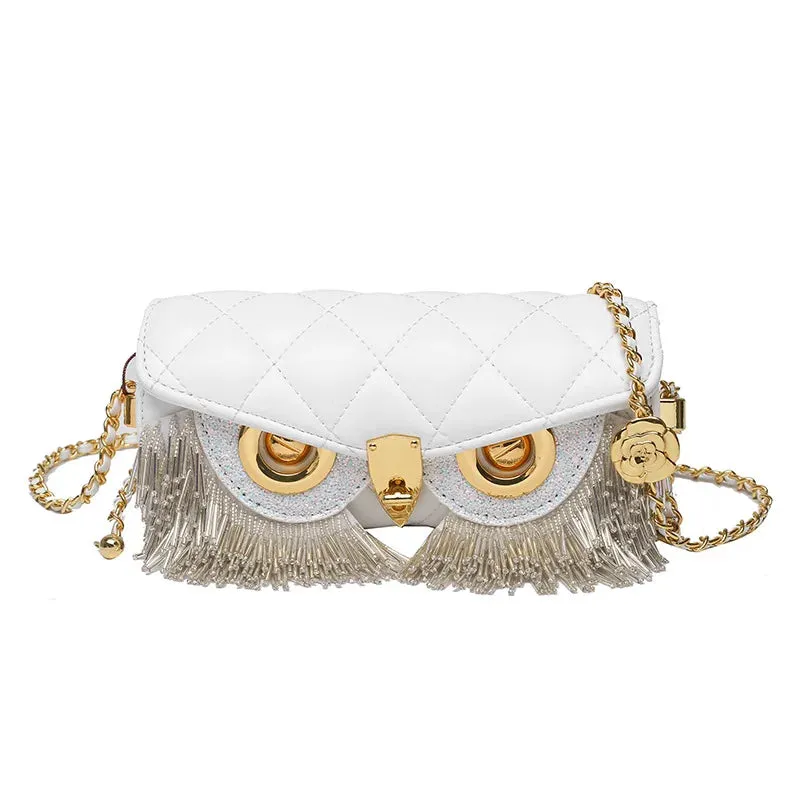 Cute Owl Bag Fashion Tassel Crossbody Bag