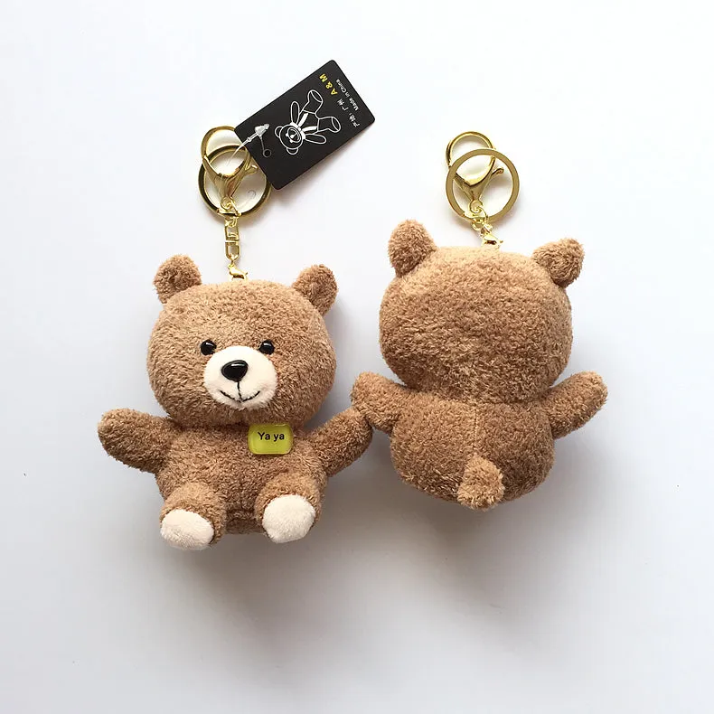 Cute Stuffed Animal Bear Plush Keychain